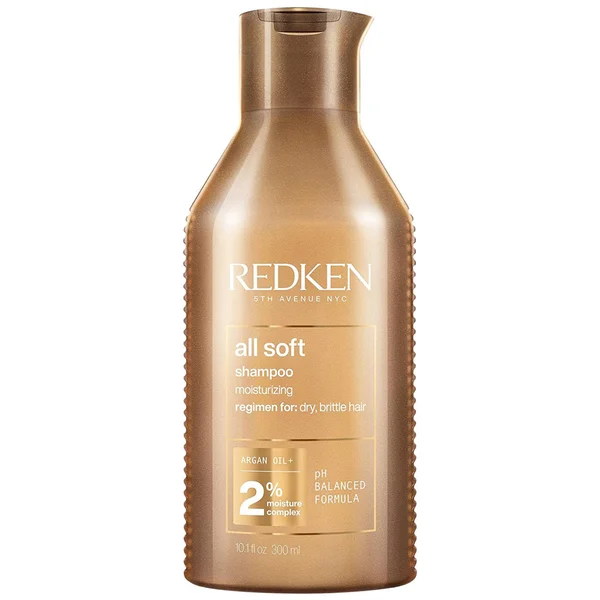 Redken All Soft Shampoo for Dry Hair with Argan Oil for Softness and Shine 300ml