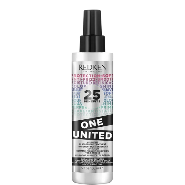 Redken One United Multi-Benefit Treatment Spray 25 Benefits Heat Protection Detangling and Conditioning 150ml