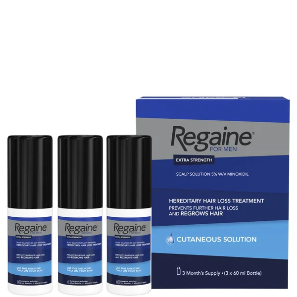 Regaine For Men Extra Strength Re-Growth Scalp Solution With 5% Minoxidil - 6 Month Supply Bundle