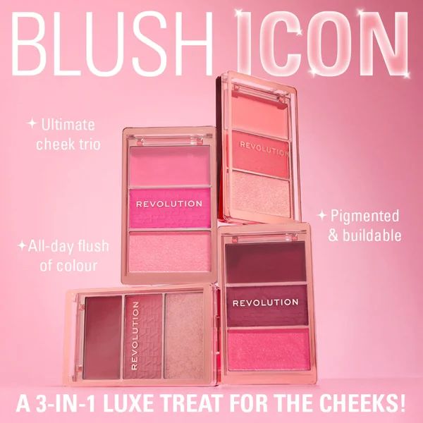 Revolution Blush Icon Palette 70g (Various Shades)