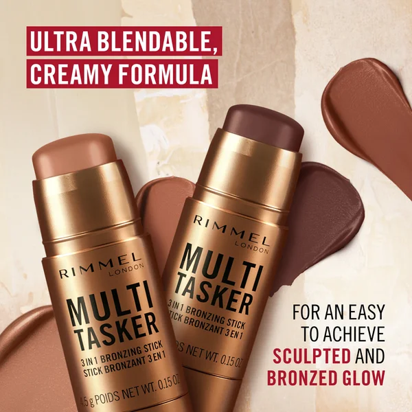 Rimmel Multi-Tasker Bronzer & Highlighter Stick 30ml (Various Shades)