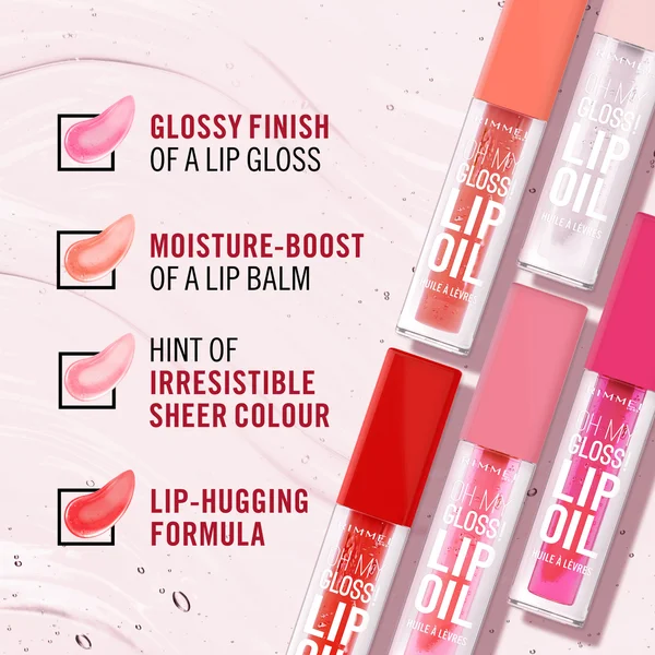 Rimmel Oh My Gloss Lip Oil 6ml (Various Shades)