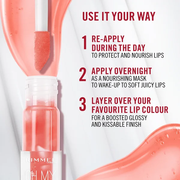 Rimmel Oh My Gloss Lip Oil 6ml (Various Shades)
