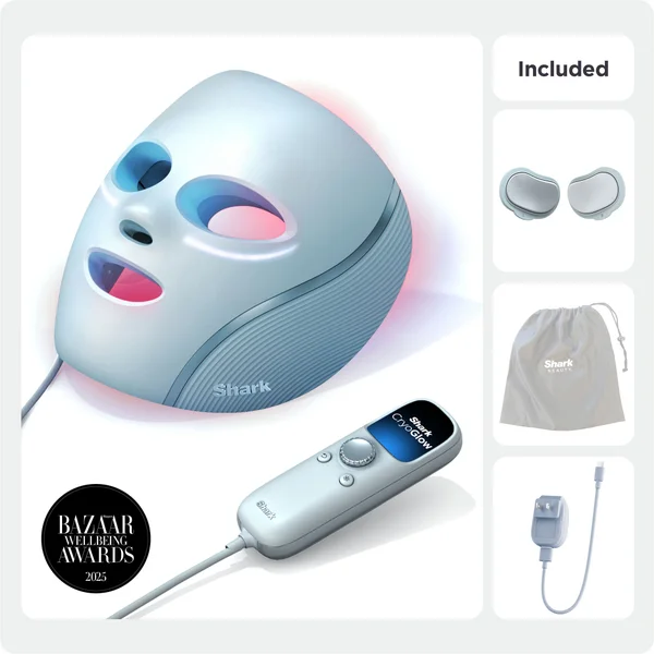 Shark Beauty CryoGlow Under-Eye Cooling And LED Anti-Ageing And Blemish Repair Mask - Blue Frost