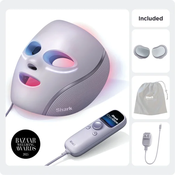 Shark Beauty CryoGlow Under-Eye Cooling & LED Anti-Ageing & Blemish Repair Mask - Lilac Chill