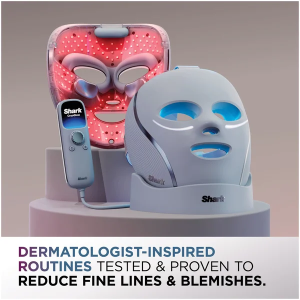 Shark Beauty CryoGlow Under-Eye Cooling & LED Anti-Ageing & Blemish Repair Mask - Lilac Chill