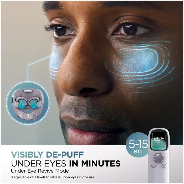 Shark Beauty CryoGlow Under-Eye Cooling & LED Anti-Ageing & Blemish Repair Mask - Lilac Chill