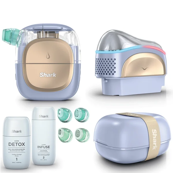 Shark Beauty FacialPro Glow + Depuffi at Home Facial - Spa Purple