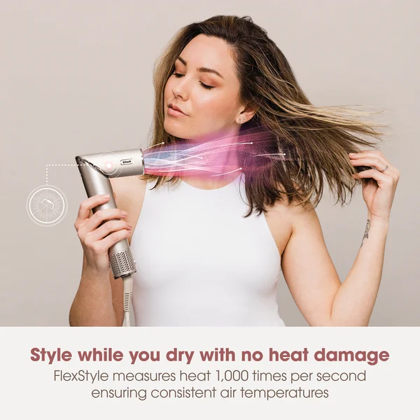 Shark Beauty FlexStyle 5-in-1 Air Styler And Hair Dryer With Storage Case - Stone