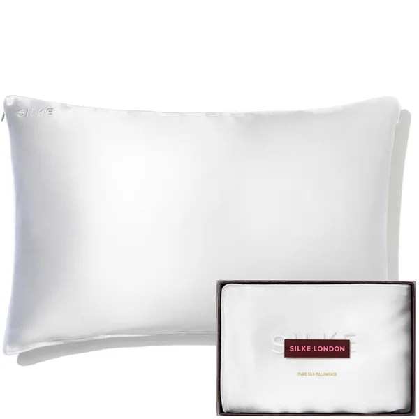 SILKE Silk Pillowcase - Queen - White