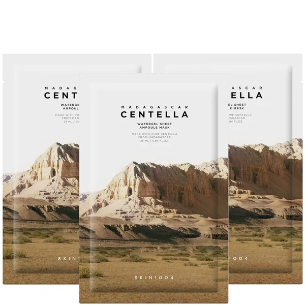 SKIN1004 Madagascar Centella Watergel Sheet Ampoule Mask Trio