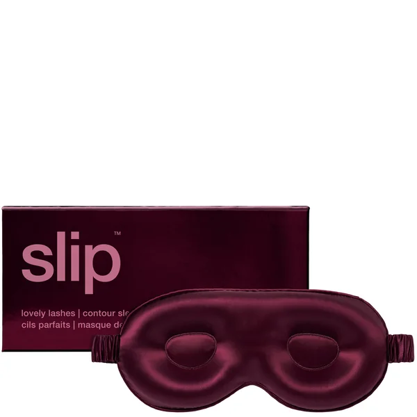 slip pure silk contour sleep mask - crimson