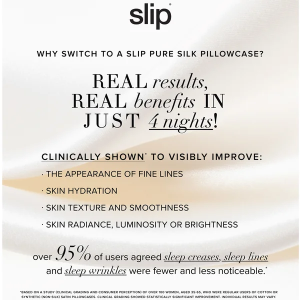 Slip Pure Silk Pillowcase - Queen - Petal