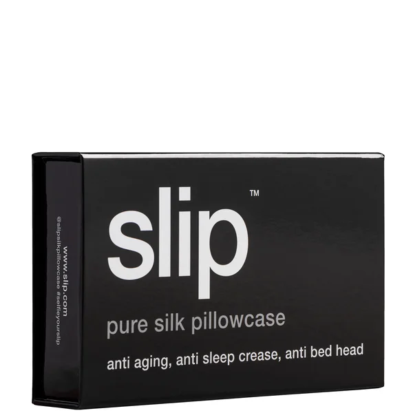 Slip Silk Pillowcase - Queen - Black