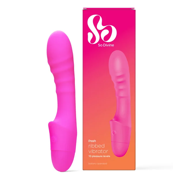 So Divine Pash Ribbed Vibrator Pink