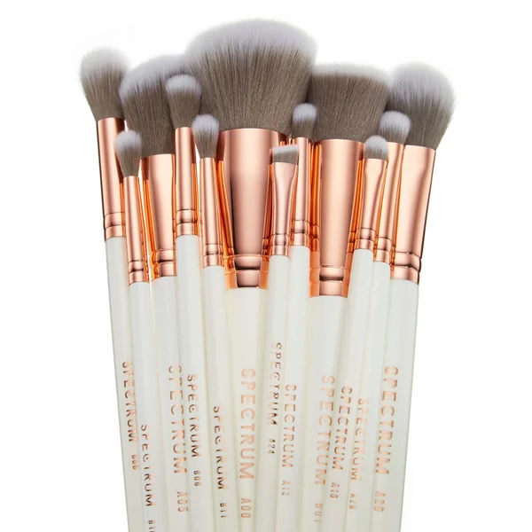 Spectrum Marbleous White Marble 12 Piece Makeup Brush Set