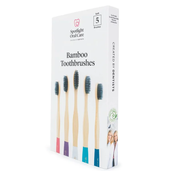 Spotlight Oral Care Bamboo Toothbrush Pack (Pack Of 5)