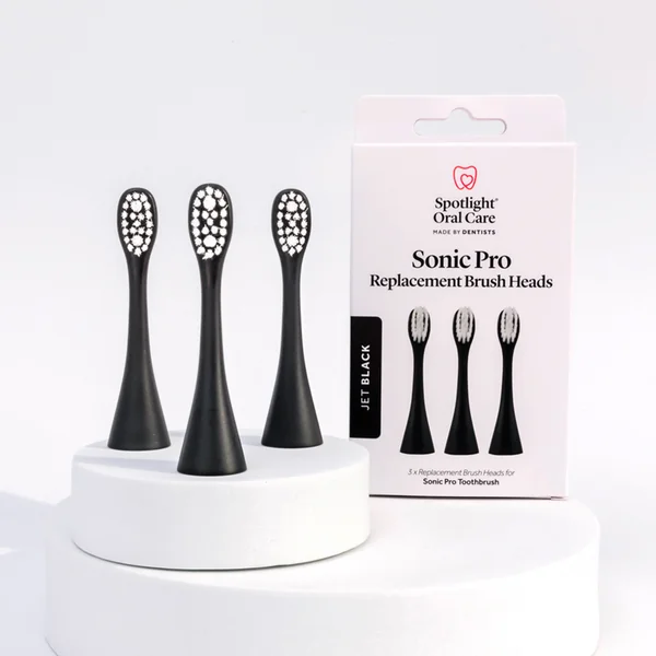 Spotlight Oral Care Sonic Pro Jet Black Replacement Heads