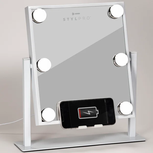 StylPro Glam And Groove Hollywood Vanity Bluetooth Music Mirror