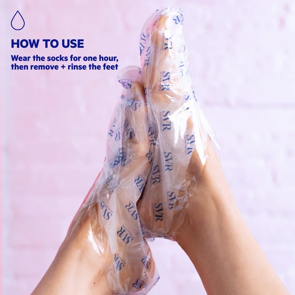 SVR XERIAL PEEL - Exfoliating Foot Sock-Mask For Dry Hard Thickened And Callused Skin Size 35 To 44 (1 Pair)