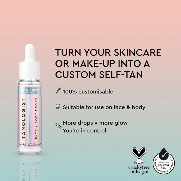 Tanologist Face And Body Drops - Medium 30ml