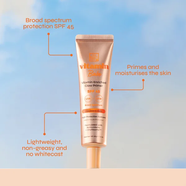 The Beauty Crop Vitamin Enriched SPF 45 Moisturising Glow Primer 40g