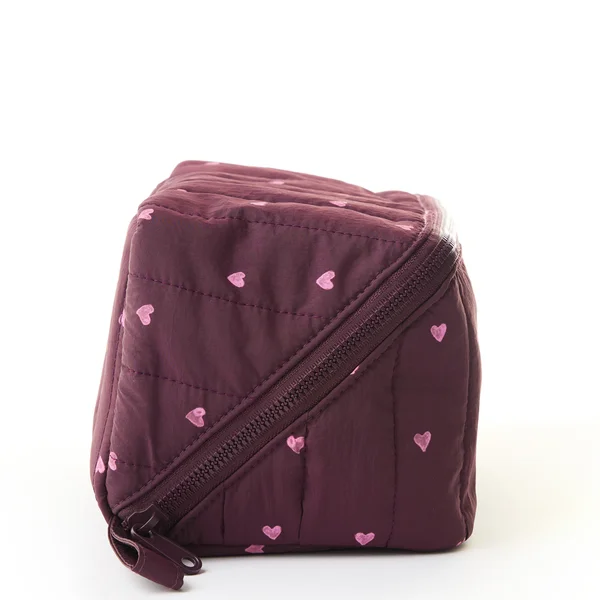 The Flat Lay Co. Marshmallow Flat Lay Makeup Box Bag - Burgundy Hearts LOOKFANTASTIC EXCLUSIVE