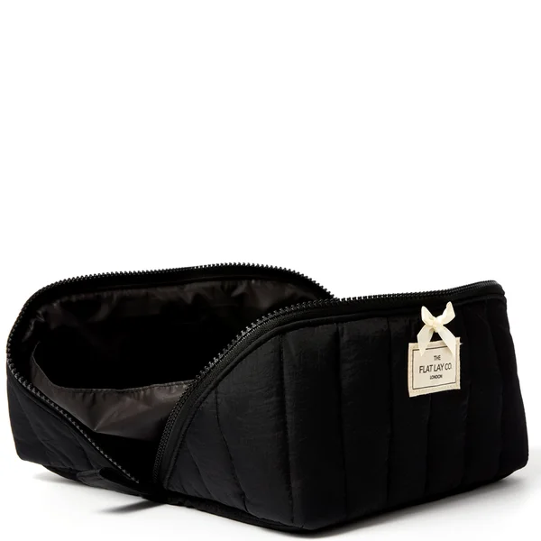 The Flat Lay Co. Marshmallow Flat Lay Makeup Box Bag - Classic Black