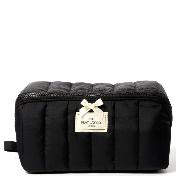 The Flat Lay Co. Marshmallow Flat Lay Makeup Box Bag - Classic Black