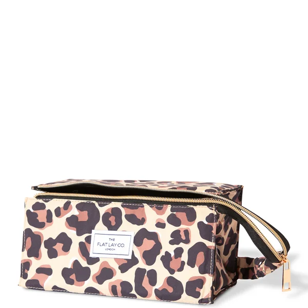 The Flat Lay Co. Open Flat Box Bag - Leopard Print