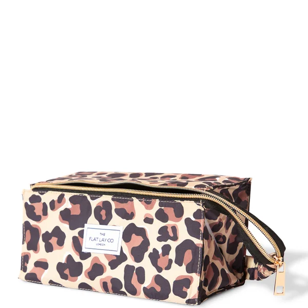 The Flat Lay Co. Open Flat Box Bag - Leopard Print