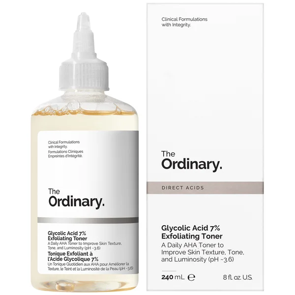 The Ordinary Glycolic Acid 7% Exfoliating Toner 240ml