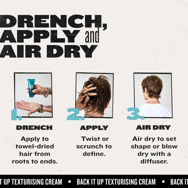 TIGI Bed Head Back It Up Texturising Cream For Shape And Texture 125ml