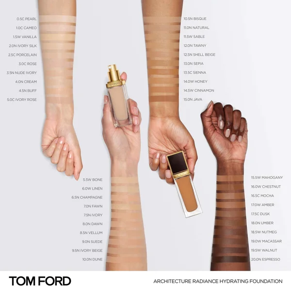 TOM FORD Architecture Radiance Hydrating Foundation 30ml (Various Shades)