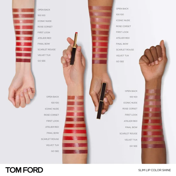 TOM FORD Slim Lip Color Shine 3ml (Various Shades)