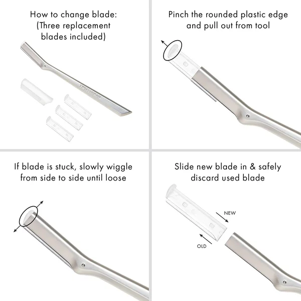 Tweezerman Facial Razor Replacement Blades