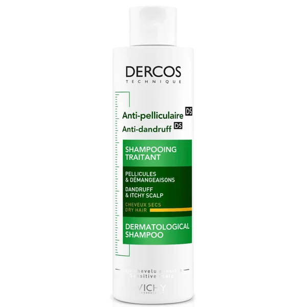 Vichy Dercos Technique Anti-Dandruff Purifying Shampoo for Sensitive Dry Hair and Scalp 200ml