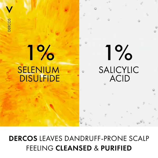 Vichy Dercos Technique Anti-Dandruff Purifying Shampoo For Sensitive Dry Hair And Scalp 390ml