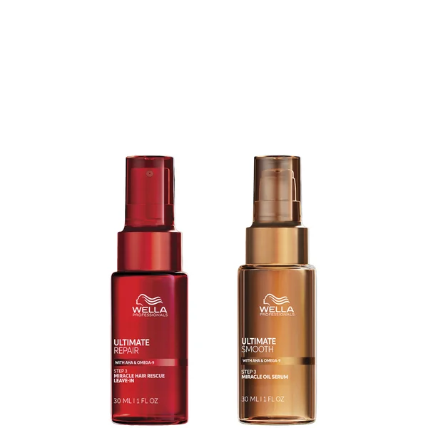 Wella Professionals Ultimate Smooth & Ultimate Repair Bundle for Dry Frizzy or Damaged Hair