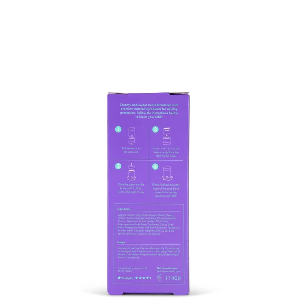 Wild Coconut And Vanilla Deodorant In Purple Case 40g
