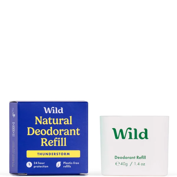 Wild Men's Fresh Cotton & Sea Salt Deodorant Refill