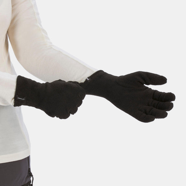 Decathlon Forclaz MT100 Fleece Gloves Black