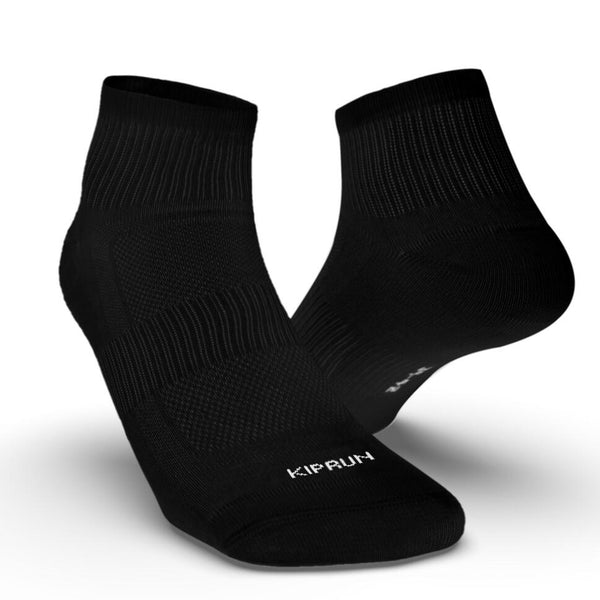 Decathlon Kiprun Run 100 Mid Socks 3-Pack Black