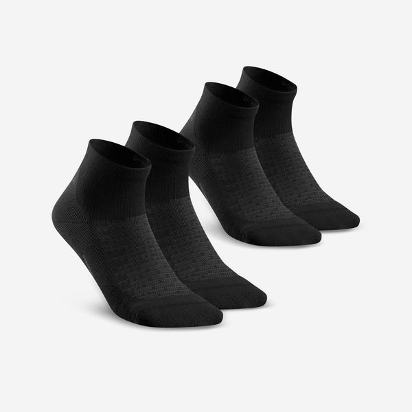 Decathlon Quechua Hike 100 Mid Socks 2-Pack Black