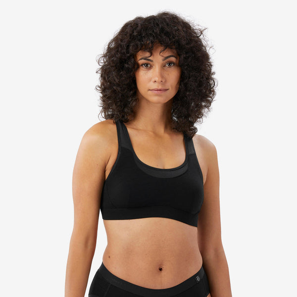 Decathlon Simond Trek 500 Merino Wool Bra Black