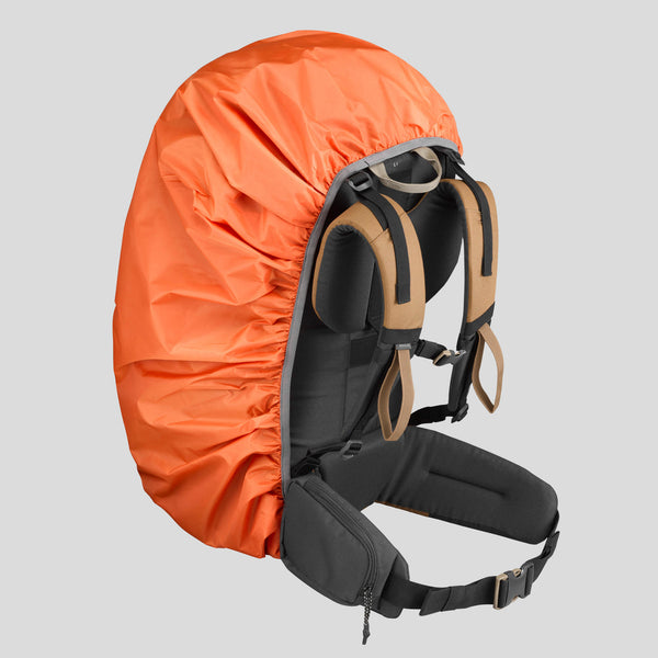 Decathlon Forclaz 70 100 L Basic Hiking Backpack Rain Cover Burnt Orange