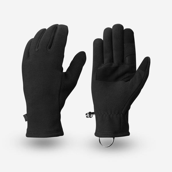 Decathlon Forclaz Adult MT500 Fleece Backpacking Gloves Black