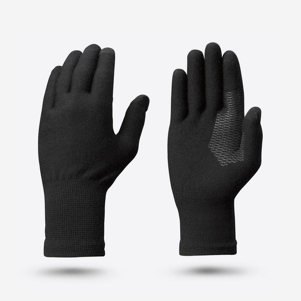 Decathlon Forclaz Adult MT500 Seamless Liner Gloves Black