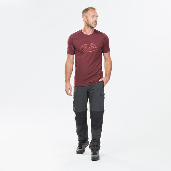 Decathlon Forclaz Men's MT100 2-in-1 Zip-Off Hiking Pants Carbon Gray
