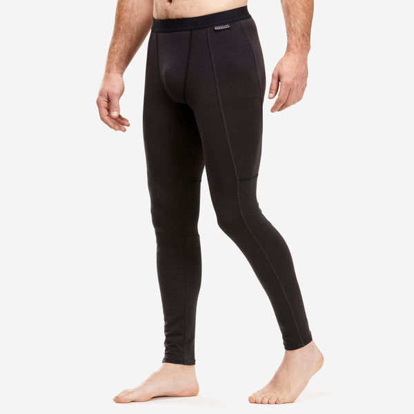 Decathlon Forclaz Men's MT500 Merino Wool Base Layer Tights Black